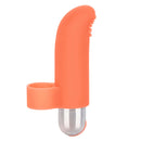 Intimate Play Rechargeable Finger Tickler in Vanilla, featuring a nubbed tip and removable bullet vibrator for pleasure.