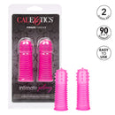 Intimate Play Finger Tingler Pink 2-piece set with textured sleeves for enhanced intimate sensations and comfort.