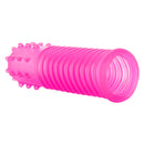 Intimate Play Finger Tingler Pink, a ribbed and textured finger accessory for enhanced intimate sensations.