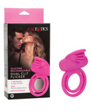 Rechargeable Dual Clit Flicker Enhancer Pink package and product displayed, showcasing advanced vibrating technology.