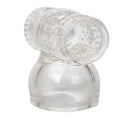 Miracle Massager Accessory For Him - Soft Jelly Male Masturbator Attachment by California Exotic Novelties - Transparent View
