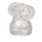 Miracle Massager Accessory For Him - Soft Jelly Male Masturbator Attachment by California Exotic Novelties - Transparent View