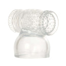 Soft jelly male masturbator attachment for Miracle Massager by California Exotic Novelties enhancing male pleasure experiences.