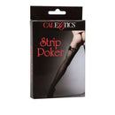 Strip Poker Adult Card Game packaging by CalExotics, featuring flirty design and playful theme.