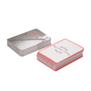Strip Poker Adult Card Game with playful red and white card deck design, ideal for adult gatherings and fun interactions.