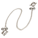 Silver Nipple Grips 4-Point Nipple Press with Bells, adjustable pressure for enhanced nipple play.