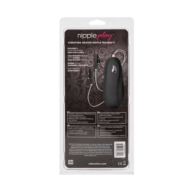 NIPPLE PLAY NIPPLE TEASERS VIBRATING & HEATED BLACK-3