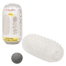 Boundless Reversible Squishy Ball Stroker Smoke by California Exotic Novelties with storage case and tip tickler.