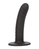 Boundless 6 inches Ridged Probe Black silicone probe designed for targeted internal stimulation.
