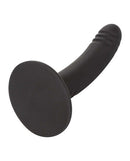 Boundless 6 inches Ridged Probe Black silicone probe designed for targeted internal stimulation.
