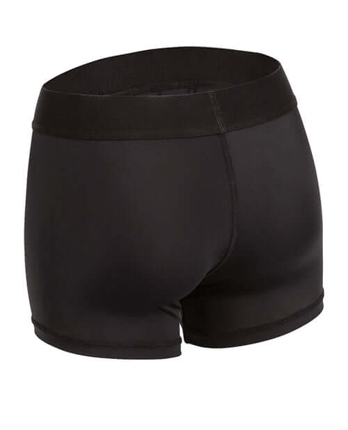 Black Boundless Boxer Brief Harness with wide waistband and stretchy material for enhanced comfort and versatile intimate play.