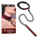 Scandal Collar & Leash BDSM set with a red and black design, perfect for power play and restraint.