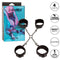 Euphoria Collection Hog Tie in black, featuring adjustable cuffs and a sturdy connector for enhanced bondage play.