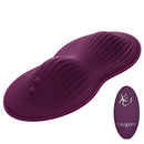 CalExotics Lust Remote Controlled Dual Rider Vibrator in deep purple featuring a contoured design and wireless remote.