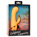 California Dreaming Montecito Muse Inflatable Dual Vibrator packaging showcasing its vibrant design and features.