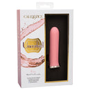 Uncorked Rose Silicone Mini Vibrator Pink in elegant packaging with stylish design and features.