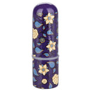 Naughty Bits Just The Tip Bullet Vibrator in floral design, compact and easy to hold for pinpoint stimulation.