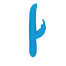 Posh 10 Function Silicone Bounding Bunny Blue Vibrator featuring a sleek design in vibrant blue silicone.