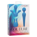 Couture Collection Body Wand Kit in blue packaging with attachments, featuring deep rumbling motor and USB rechargeable design.