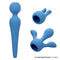 Blue Couture Collection Body Wand Kit with two versatile attachments for enhanced massage experience.