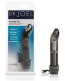 Dr Joel Kaplan 4.5 Inch Perineum Massager Black in packaging, ergonomically designed for targeted stimulation.