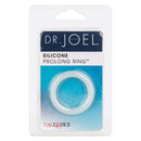 Dr Joel Kaplan Silicone Prolong Ring Clear packaging with a sleek silicone cock ring design.