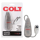 Colt Gear Power Pack Bullet Vibrator packaging with clear bullet and control unit for versatile pleasure.