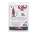 Colt Gear Power Pack Egg Vibrator packaging showcasing powerful multi-speed vibrations and easy-grip handle.