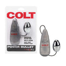 Colt Gear Power Pack Egg Vibrator, universal silver egg, multi-speed, easy grip power pack by California Exotic