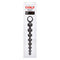 Colt Power Drill Silicone Anal Beads in Black packaging, featuring graduated ribbed design and easy grip pull ring.