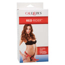 Red Rider Strap-on Set Harness packaging showcasing its adjustable design and comfortable fit for strap-on play.