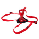 Red Rider Strap-on Set Harness featuring adjustable straps and a vibrant red design for comfort and G-spot stimulation.