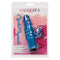 Crystal Playmate Blue Dual Vibrator in packaging by California Exotic Novelties
