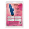 Back packaging of Crystal Playmate Blue Dual Vibrator by California Exotic Novelties with product features and description visible