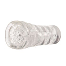 Sue Johanson Head Honcho Stroker, a clear palm-filling masturbator designed for powerful suction and realistic sensation.