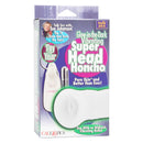 Sue Johanson Super Head Honcho Glow in the-Dark Stroker packaging with vibrant design and details on use.