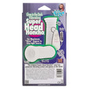 Sue Johanson Super Head Honcho Glow in the-Dark Stroker packaging with vibrant colors and specifications.