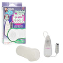 Sue Johanson Super Head Honcho Glow in the-Dark Stroker with vibrating bullet, showcasing its glow-in-the-dark features.