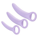 Dr Laura Berman Alena Silicone Dilators Set Purple - 3-piece ergonomic silicone dilators for vaginal comfort.