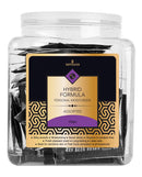 Sensuva Hybrid Personal Moisturizer Unscented Tub of 100, single-use foils for hydration and sensual consistency.