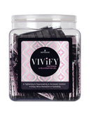 Vivify Tightening and Rejuvenation Gel Tub of 100 Packets, bulk packaging of rejuvenating gel for women.