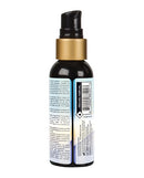 Sensuva Natural Water Based Lubricant 2 oz Blueberry Muffin bottle with pump and label on a white background.