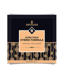 Sensuva Ultra Thick Hybrid Moisturizer 6 ml Unscented packaging with ultra-thick hybrid formula and personal moisturizer details.