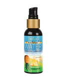 Sensuva Natural Water Based Lubricant Pineapple 2 Oz bottle with pineapple design and pump top.