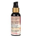 Sensuva Heat Wave Warming Personal Moisturizer 2 oz bottle with instructions and ingredients details.