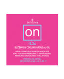 ON Ice Arousal Oil Single Use Ampoule Packet with buzzing and cooling sensations for heightened arousal.