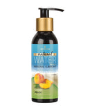 Sensuva Natural Water Based Personal Moisturizer 4 oz Peach bottle with peach flavor, designed for comfort and intimacy.
