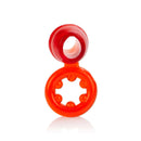 Dual Support Magnum Ring Red Bulk, a stretchable accessory offering elastic support and stability in a vibrant red design.