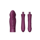 ZALO Sesh Compact Sex Machine in Velvet Purple with vibrating massage sticks featuring PowerThrust technology.