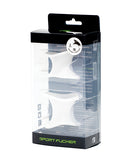 Sport Fucker Ergonomic Ball Stretcher Kit White in transparent packaging, showcasing comfortable design for ball stretching.